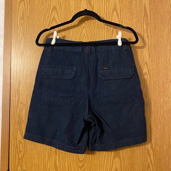 Lee Men's Dark Blue Jean Shorts - Picture 3 of 3